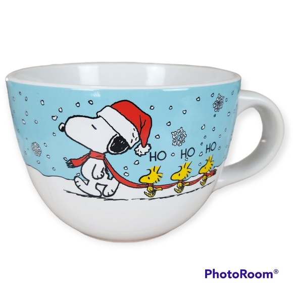 Snoopy/Woodstock Holiday Ceramic Large Mug/Bowl - Picture 1 of 7